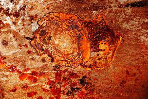 Rot gekratzte Grunge-Oberfläche aus Metall — Stockfoto