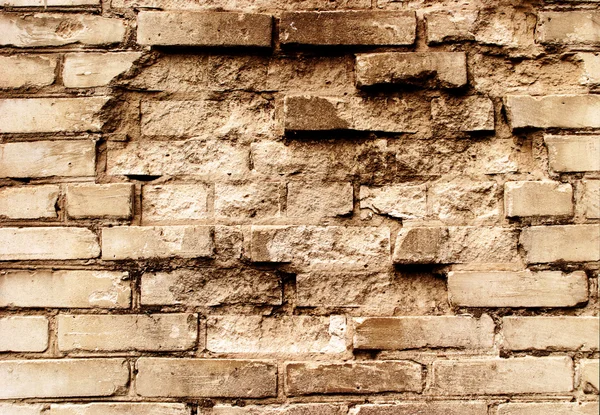 Gul grunge brickwall — Stockfoto