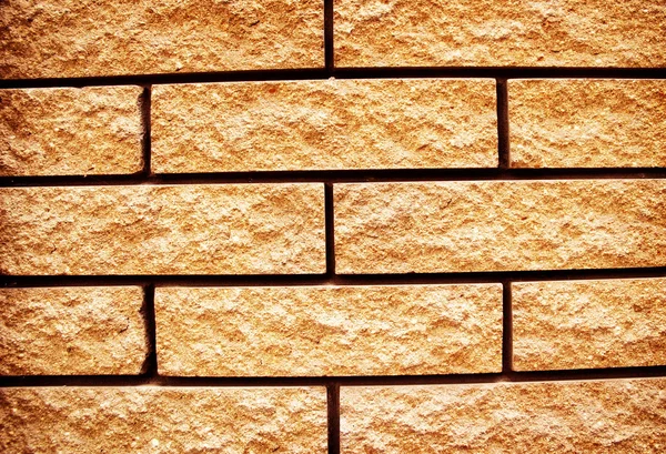 Textura grunge amarilla de muro de ladrillo — Foto de Stock