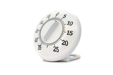 Timer isolated on white clipart