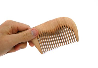 Comb with loss hair clipart