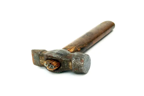 Grunge hammer isolated — Stock Photo, Image