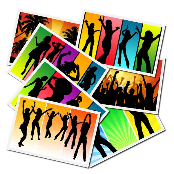 Flickor som dansar på en fest — Stockfoto