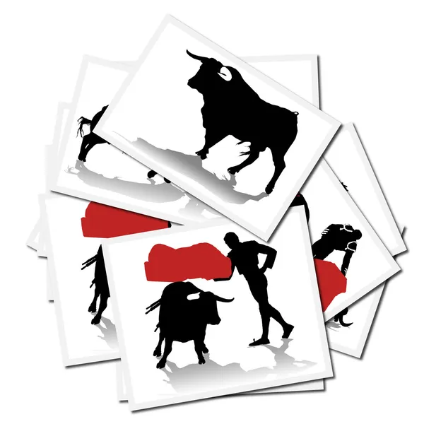 Bullfighter in action, spain — Stock Photo, Image