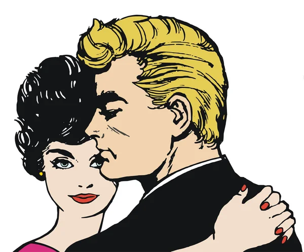 Illustration of a pair of lovers — Stock Photo, Image