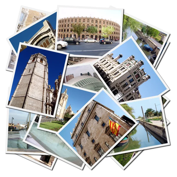 Ansichtkaarten van de stad van valencia in s — Stockfoto