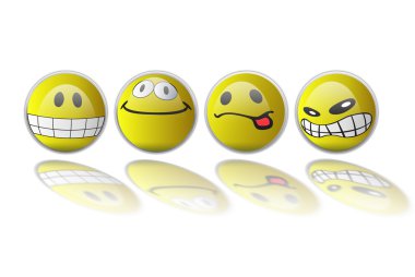 Smiles , emoticons clipart