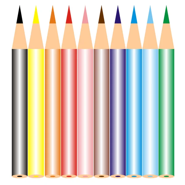 stock image Set of color pencils