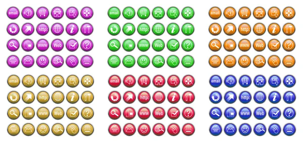 stock image Collection of buttons for Internet