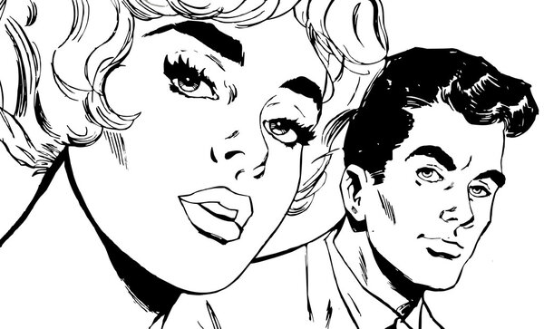 Портрет пары любителей цвета
