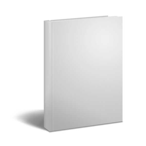 3d render of books on white background