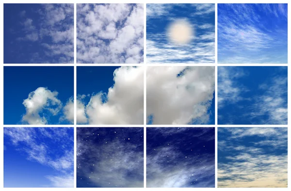 Krajina s mraky — Stock fotografie