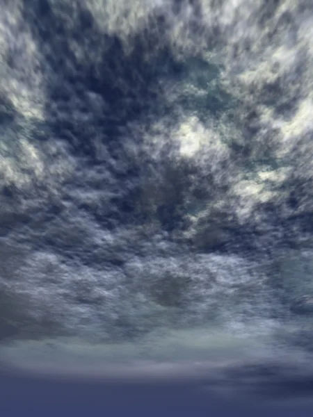 Paisagem com nuvens — Fotografia de Stock