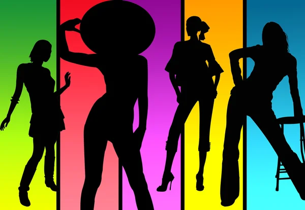 Tanzende Frauen — Stockfoto