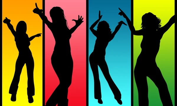 Dansande kvinnor — Stockfoto