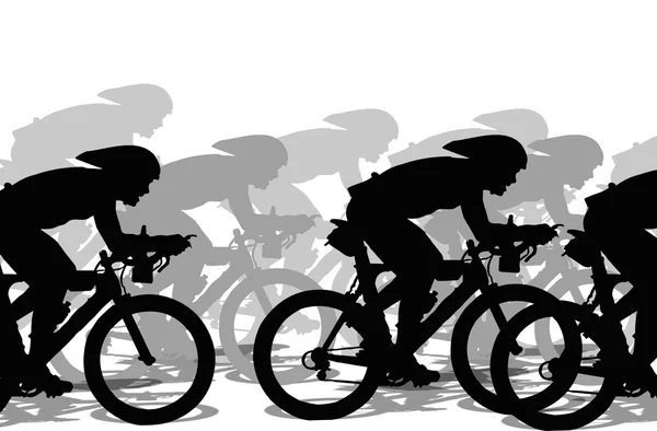 Un groupe de cyclistes organise une compétition — Photo