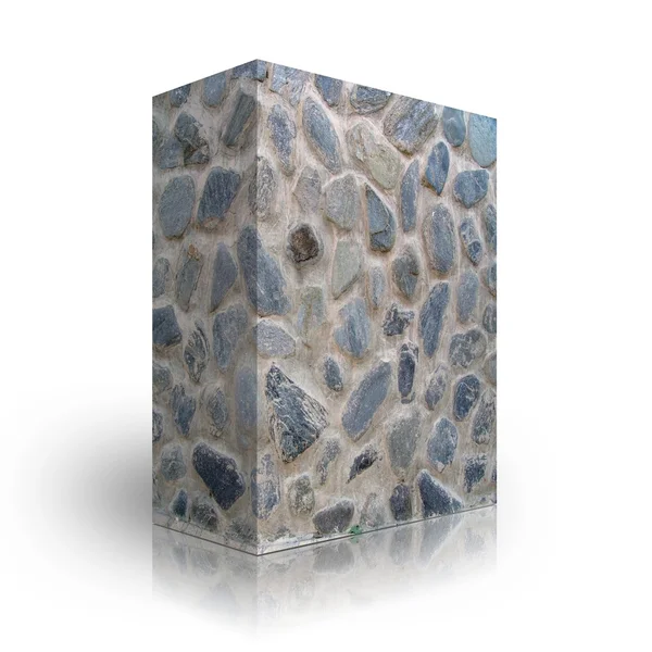 Wall bricks on a white background — Stock Photo, Image