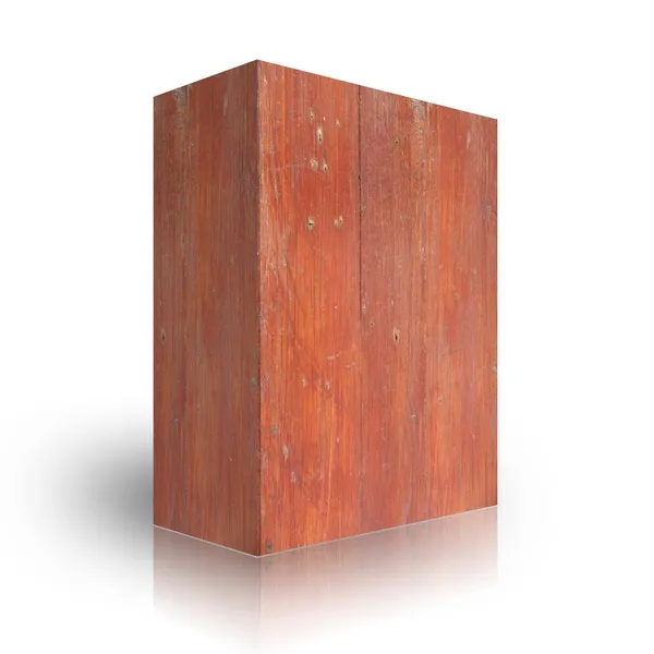 Wooden box on a white background — Stock Photo, Image
