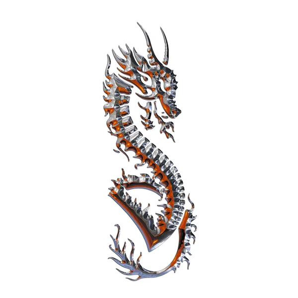 Illustration eines mythischen Drachen — Stockfoto