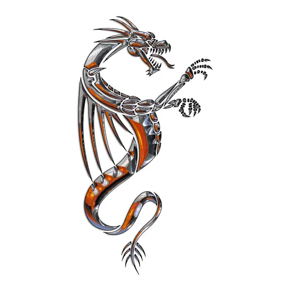 Illustration of a mythical dragon — Stock Photo, Image