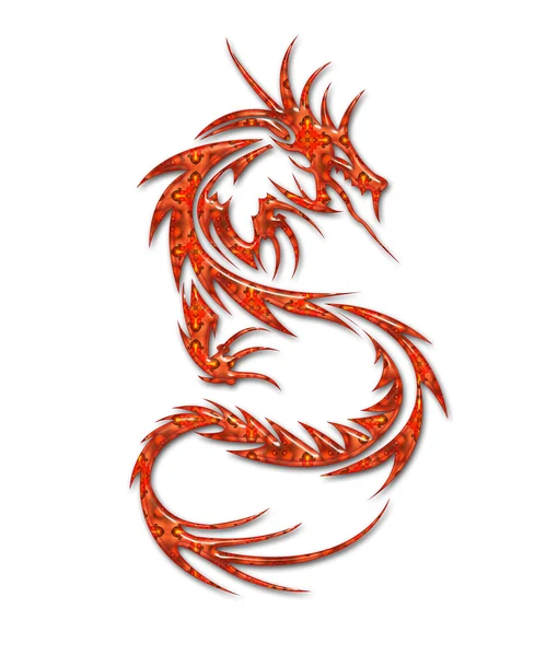 Illustration d'un dragon mythique — Photo