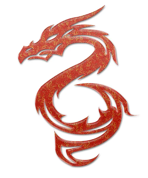 Illustration av en mytisk drake — Stockfoto