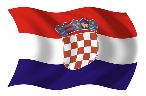 克罗地亚的旗帜 — 图库照片