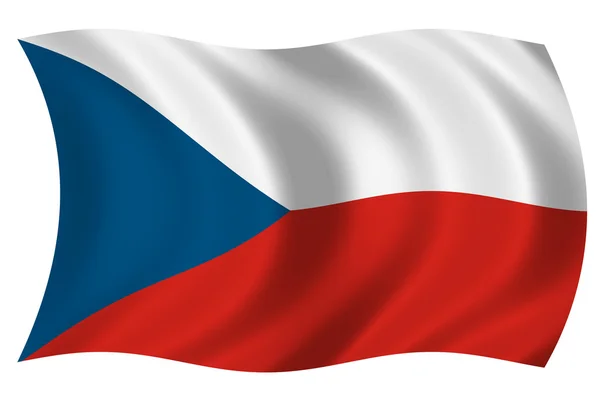 Flagga Tjeckien — Stockfoto
