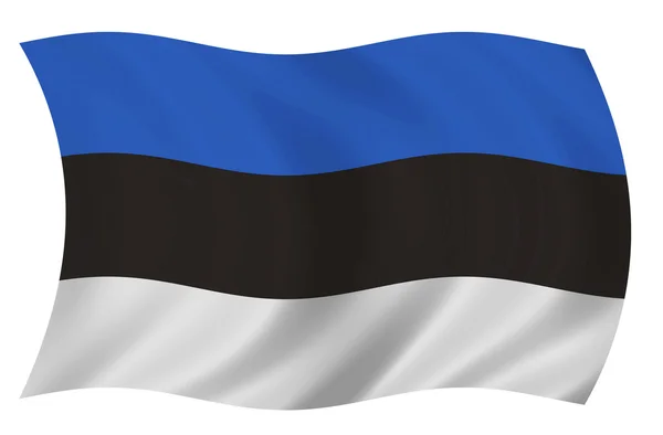 Bandera de Estland — Stockfoto