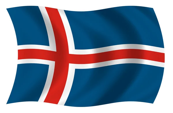 アイスランドの国旗 — ストック写真