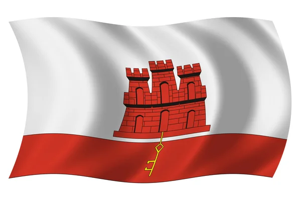 Drapeau de Gibraltar — Photo