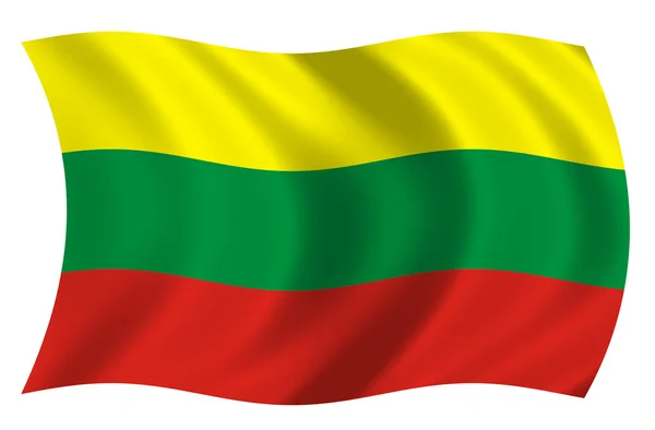 Bandeira da Lituânia — Fotografia de Stock
