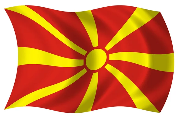 Macedonia Bandera — Foto de Stock