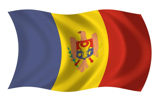 Moldaviens flagga — Stockfoto