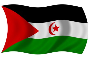 Bandera Sahara Occidental clipart