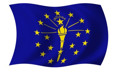 Flag of Indiana clipart