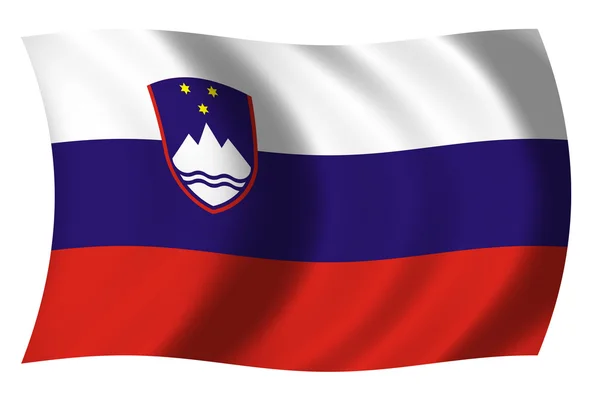 Slovenya Cumhuriyeti bayrağı — Stok fotoğraf