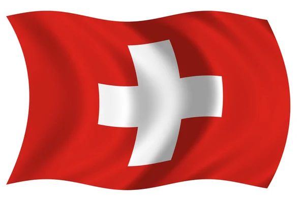 Bandera de Suiza — Stockfoto