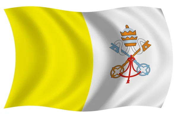 Bandera de Vaticano — Stock Photo, Image