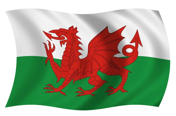 Bandera Pais de Gales — Fotografia de Stock