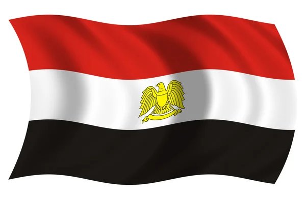 Bandera de Egipto — Foto Stock
