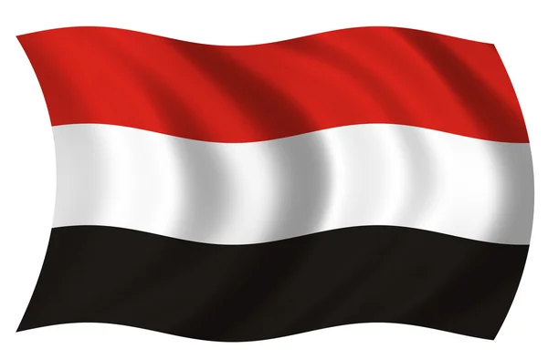 Bandera de Jemen — Stockfoto