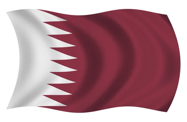 Bandera de Katar — Stock fotografie