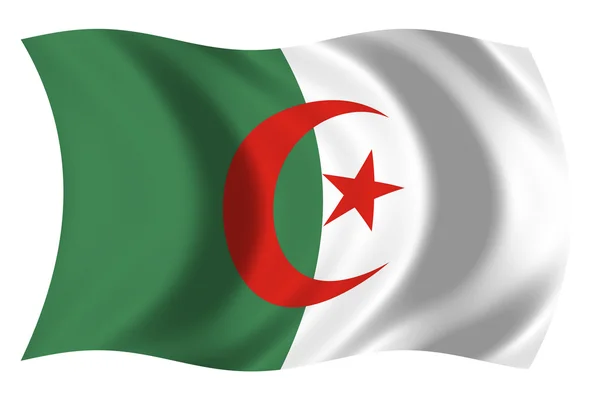 Bandera de Argelia — Stockfoto