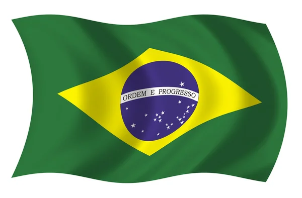 Bandera de Brasil — Stock fotografie