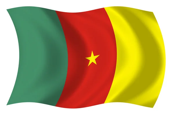 Бандера de Camerun — стокове фото