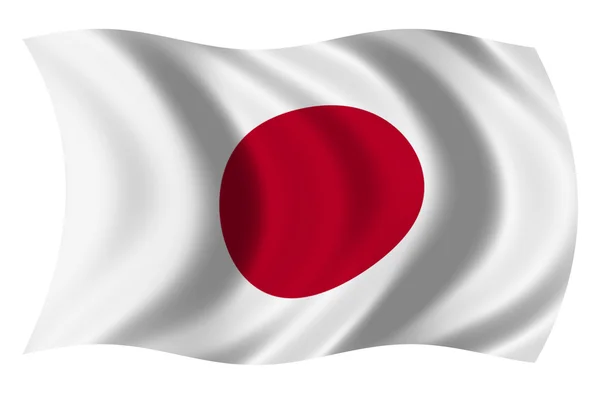Bandera do Japonska — Stock fotografie