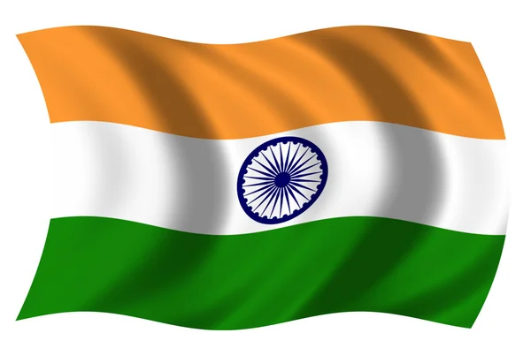 Bandera de Indie — Zdjęcie stockowe