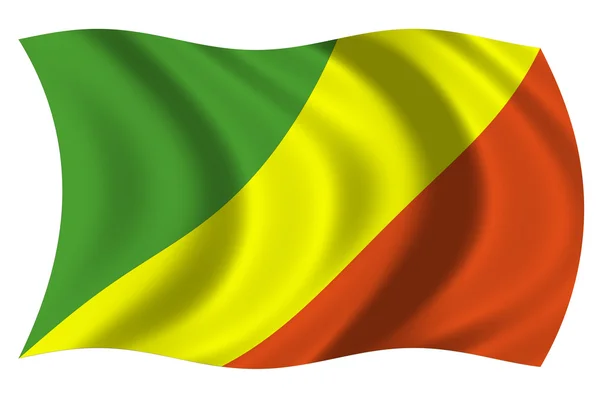 Bandera de Κονγκό — Φωτογραφία Αρχείου