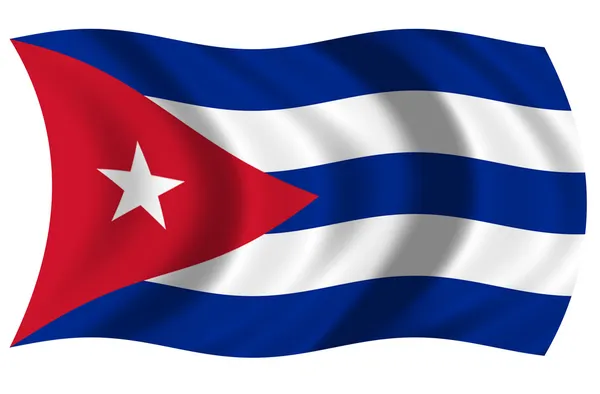 Bandera de Cuba — Stock Photo, Image